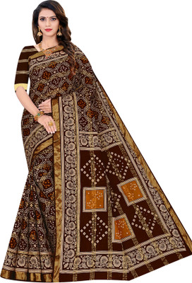 SARITA SAREES Printed Bandhani Pure Cotton Saree(Multicolor)