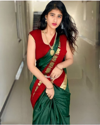 Mortal Textile Animal Print Assam Silk Cotton Silk Saree(Maroon)