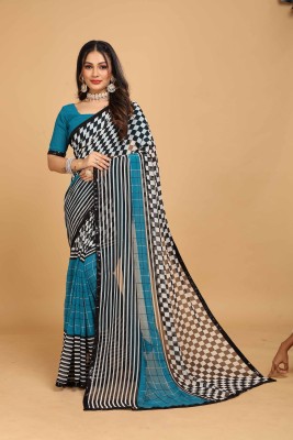 Laxmipati Sarees Printed Daily Wear Georgette Saree(Multicolor)