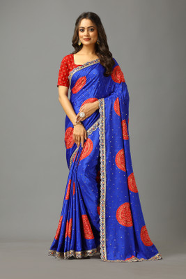 nirmal creation Printed Daily Wear Cotton Blend Saree(Light Green)