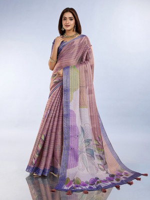 PK SAREES Digital Print Daily Wear Tissue Saree(Multicolor)