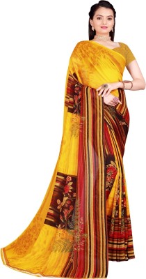 Saadhvi Woven Banarasi Art Silk Saree(Yellow)