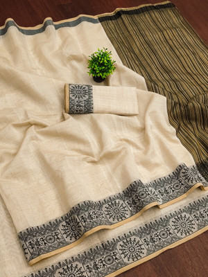 SaaraFashion Woven Gadwal Cotton Silk Saree(Multicolor)