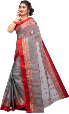 Reba saree center Self Design Tant Pure Cotton Saree(Pack of 5, Multicolor)