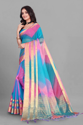 Aarunika LGF Digital Print Bollywood Art Silk Saree(Multicolor)