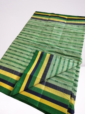 Bikash Dutta Fashion Self Design Tant Pure Cotton Saree(Multicolor)
