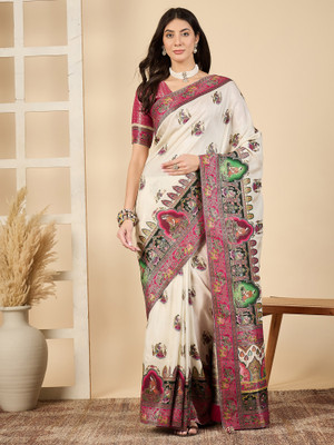 Sareemall Woven Banarasi Viscose Rayon Saree(Multicolor)