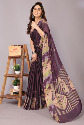 MIRCHI FASHION Printed, Blocked Printed Daily Wear Chiffon, Georgette Saree(Multicolor)