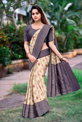 DHARMRAJ ENTERPRISE Digital Print Banarasi Art Silk Saree(Multicolor)