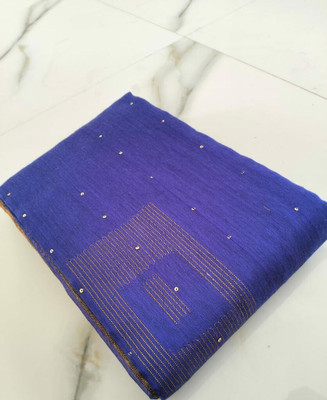 Parbati fashion Self Design, Solid/Plain Assam Silk Cotton Silk Saree(Purple)