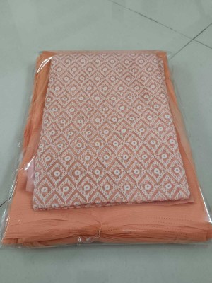shivdhara Self Design, Solid/Plain Daily Wear Pure Silk Saree(Orange)