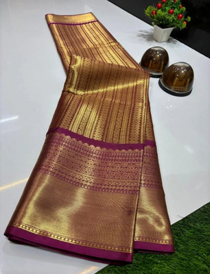 DUJJANA SILK EMPORIUM Woven Kanjivaram Art Silk Saree(Maroon)