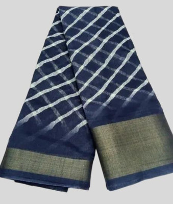 Grubstaker Self Design Daily Wear Cotton Silk Saree(Orange)