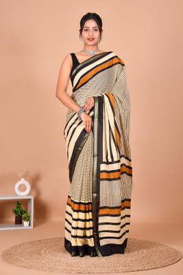 The Familiar Handicrafts Printed, Self Design Ikkat Pure Cotton Saree(Red)