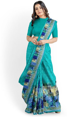 Suntex Printed Bollywood Georgette Saree(Green)
