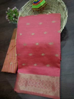 Gajal Self Design Kanjivaram Art Silk, Pure Silk Saree(Pink)