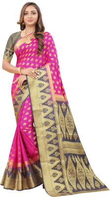 Balaji Dyed Banarasi Nylon Saree(Multicolor)