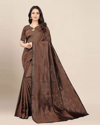 Divastri Woven Banarasi Silk Blend Saree(Black)