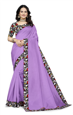 manish Solid/Plain Ikkat Cotton Silk Saree(Light Blue)