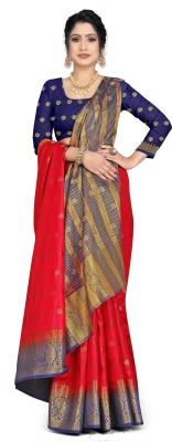 Kedar NX Embellished Bollywood Silk Blend Saree(Pink)