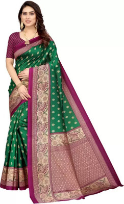 SVB Sarees Printed Daily Wear Art Silk Saree(Multicolor)