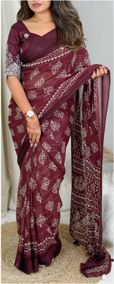 Tasrika Self Design Bollywood Georgette Saree(Maroon)