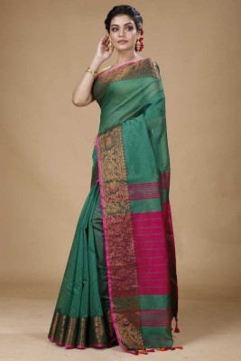 cloud vastra Woven Kasavu Cotton Silk Saree(Multicolor)