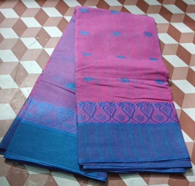 Reba saree center Self Design Tant Pure Cotton Saree(Multicolor)