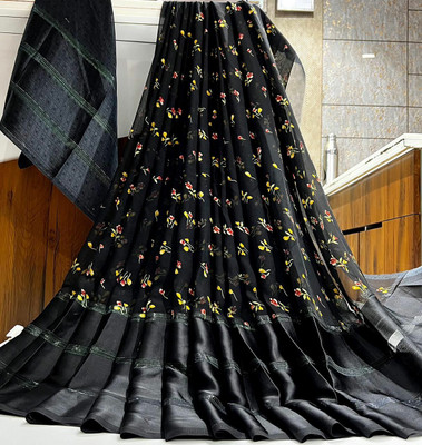 Sita Printed Bollywood Georgette Saree(Black)