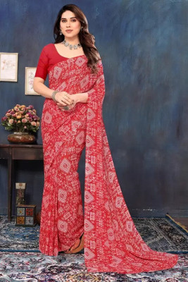Suali Embellished Bollywood Georgette Saree(Red)