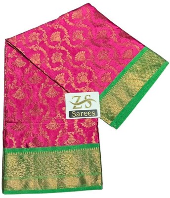 ZOYA SILK Woven Kanjivaram Silk Blend Saree(Pink)