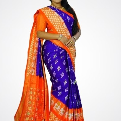 Saadhvi Digital Print Daily Wear Georgette Saree(Purple)