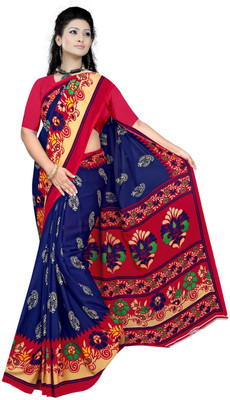 AVM SILK MILLS Printed Daily Wear Georgette Saree(Multicolor)