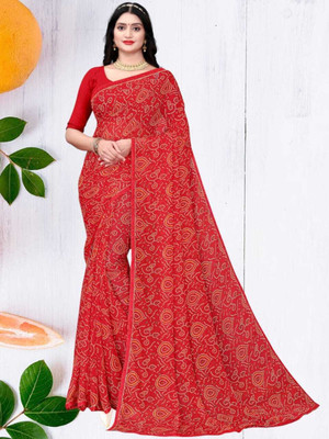 HouseOfCommon Ombre Bollywood Georgette Saree(Multicolor)
