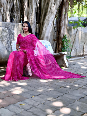 S.R.TEXTILES Self Design Bollywood Georgette Saree(Multicolor)