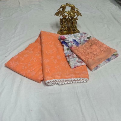 Dhara Printed Daily Wear Viscose Rayon Saree(Orange)