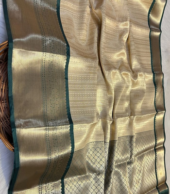 ZUBAIR SILK TEX Woven Banarasi Art Silk Saree(Beige)