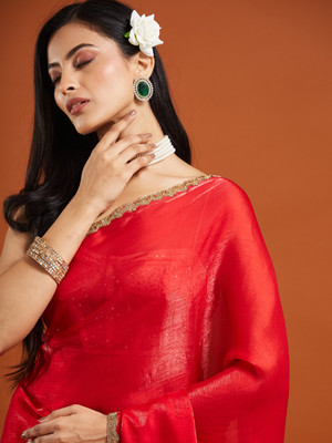 LOROFY Silk Blend Solid Blouse Material