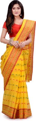 Desh Bidesh Self Design, Woven Handloom Handloom Cotton Silk, Pure Cotton Saree(Multicolor)