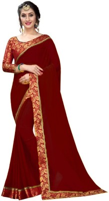 Flip The Style Printed Bollywood Georgette Saree(Maroon)