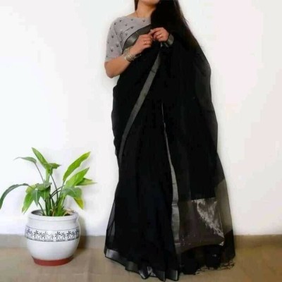 Susmita Creation Woven Handloom Handloom Pure Cotton Saree(Multicolor)