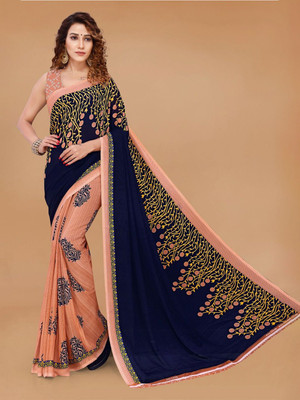 Moda Rapido Printed Daily Wear Georgette Saree(Multicolor)
