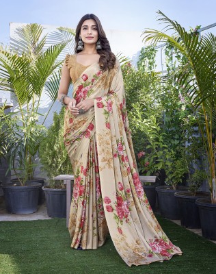 YASHIKA Printed Bollywood Tussar Silk Saree(Yellow)