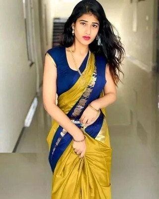 Suwarna Ent Woven Assam Silk Cotton Silk Saree(Mustard)