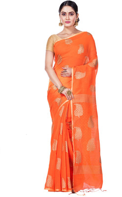 SRILOK Printed Bollywood Art Silk Saree(Orange)