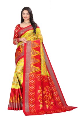 Fashion Max Self Design Patola Art Silk Saree(Multicolor)