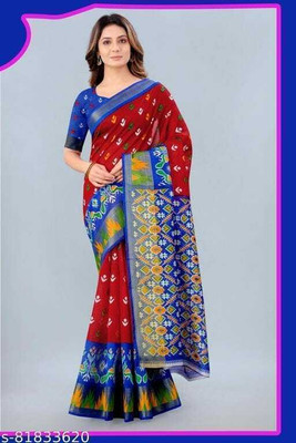 Saadhvi Printed Kalamkari Art Silk Saree(Pink)