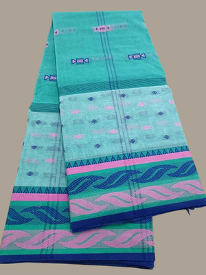 ssareehouse Self Design, Woven Tant Pure Cotton Saree(Grey)