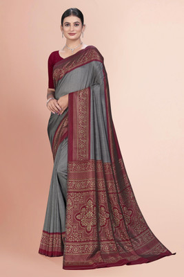 Vimla Printed Daily Wear Art Silk Saree(Grey)