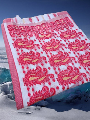 Priyangboda Woven Jamdani Handloom Cotton Blend Saree(Multicolor)